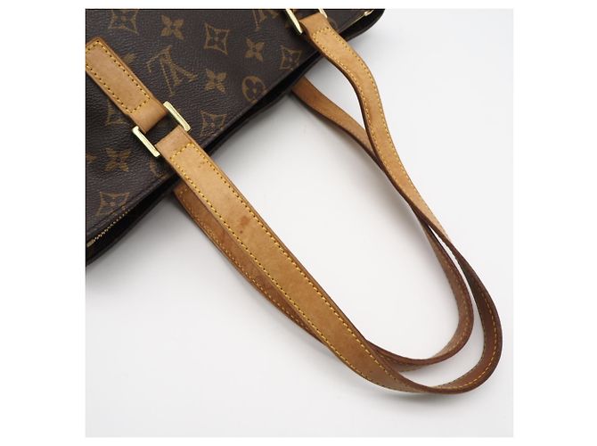 Borsa a mano Louis Vuitton Monogram Cabas Piano Marrone Beige - vista 5