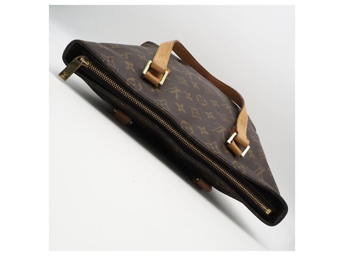 Borsa a mano Louis Vuitton Monogram Cabas Piano Marrone Beige - vista 8