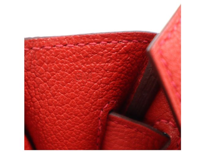 Hermès Borsa HERMES Dogo Birkin 30 Rouge Casaque Rosso - vista 17