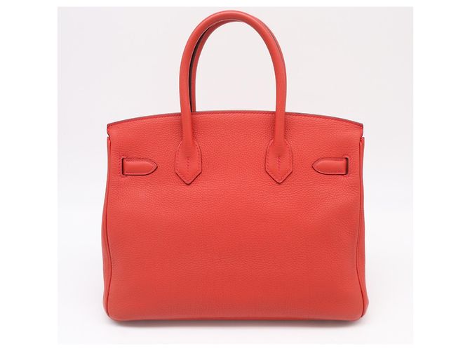 Hermès Borsa HERMES Dogo Birkin 30 Rouge Casaque Rosso - vista 2
