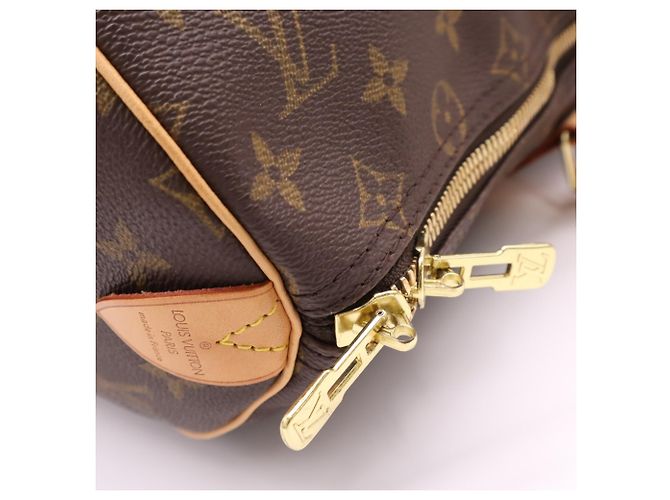Borsa Boston Louis Vuitton Monogram Keepall 45 Marrone Beige - vista 10
