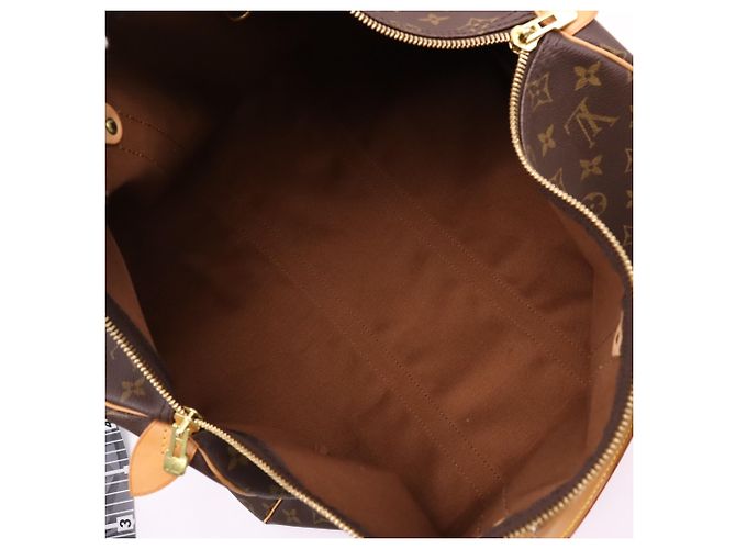 Borsa Boston Louis Vuitton Monogram Keepall 45 Marrone Beige - vista 11