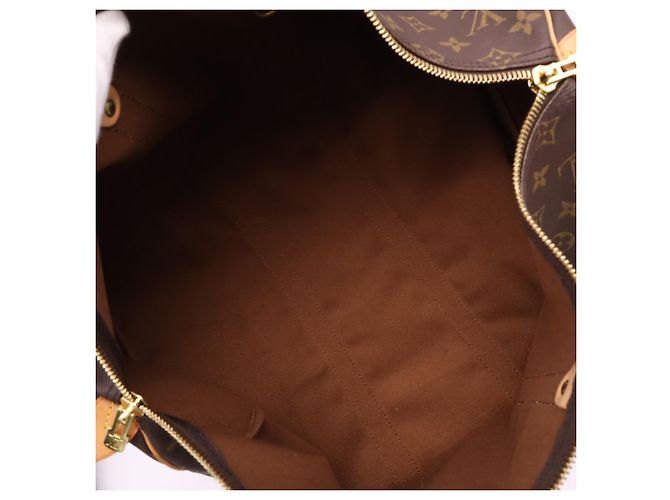 Borsa Boston Louis Vuitton Monogram Keepall 45 Marrone Beige - vista 12