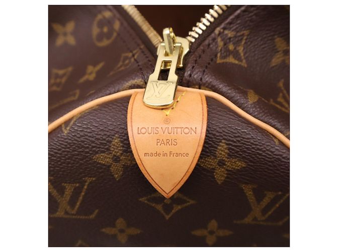 Borsa Boston Louis Vuitton Monogram Keepall 45 Marrone Beige - vista 13