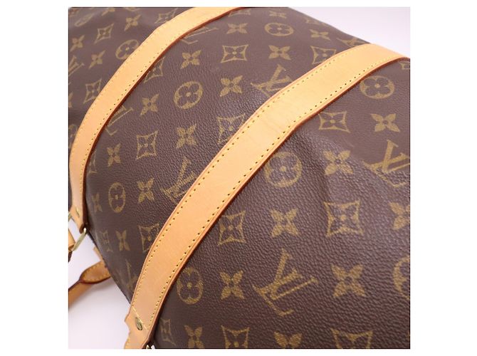 Borsa Boston Louis Vuitton Monogram Keepall 45 Marrone Beige - vista 4