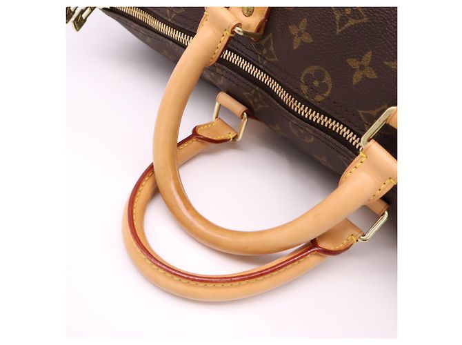 Borsa Boston Louis Vuitton Monogram Keepall 45 Marrone Beige - vista 8