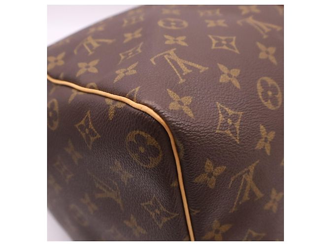 Borsa Boston Louis Vuitton Monogram Keepall 45 Marrone Beige - vista 9