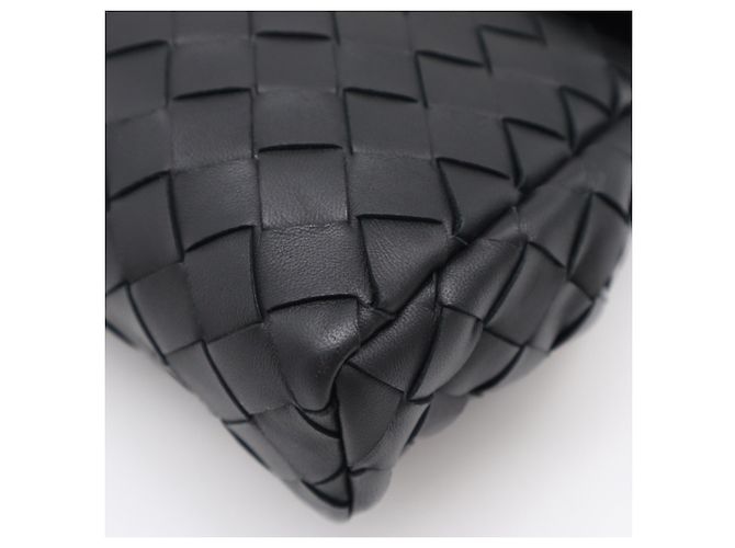 Bottega Veneta Intrecciato Clutch-Tasche Schwarz - Ansicht 10