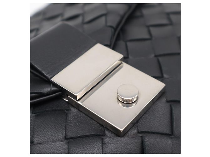 Bottega Veneta Intrecciato Clutch-Tasche Schwarz - Ansicht 11