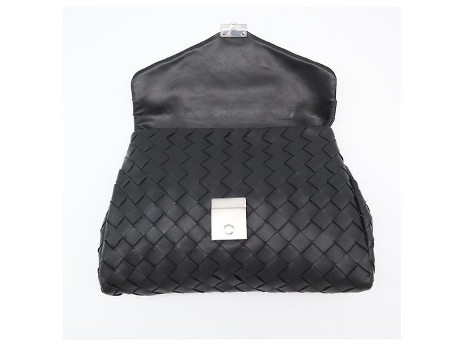 Bottega Veneta Intrecciato Clutch-Tasche Schwarz - Ansicht 12