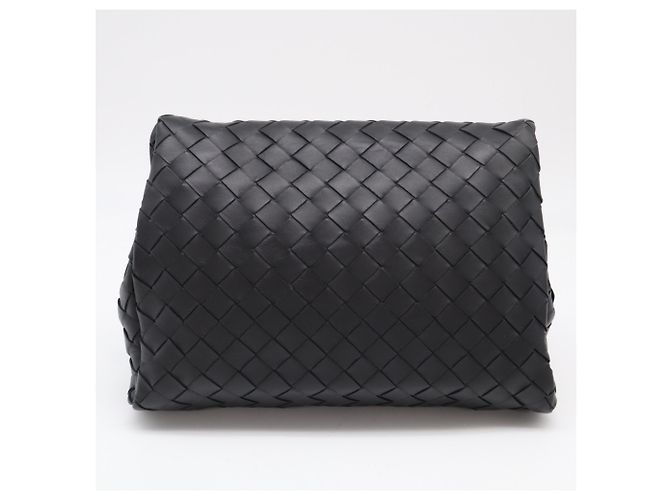 Bottega Veneta Intrecciato Clutch-Tasche Schwarz - Ansicht 2