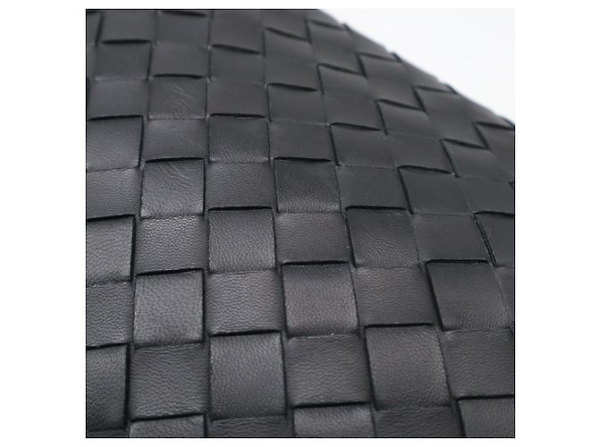 Bottega Veneta Intrecciato Clutch-Tasche Schwarz - Ansicht 4