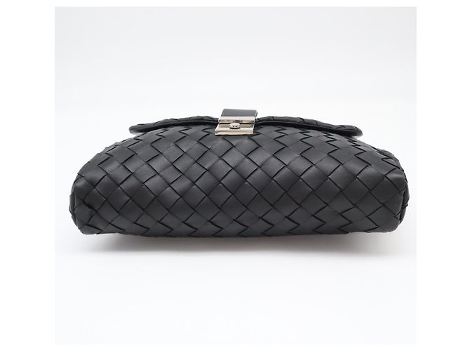 Bottega Veneta Intrecciato Clutch-Tasche Schwarz - Ansicht 7