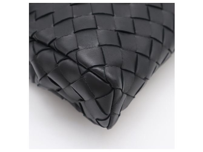 Bottega Veneta Intrecciato Clutch-Tasche Schwarz - Ansicht 9