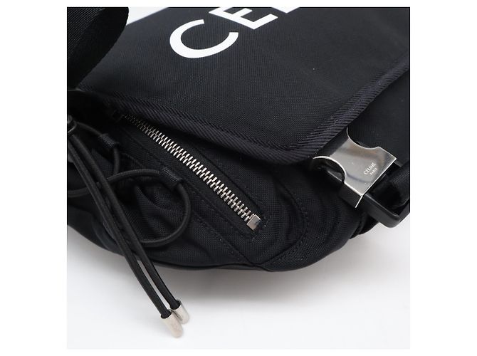 Céline Borsa a Tracolla Celine Nylon Medium Trekking Nero - vista 11