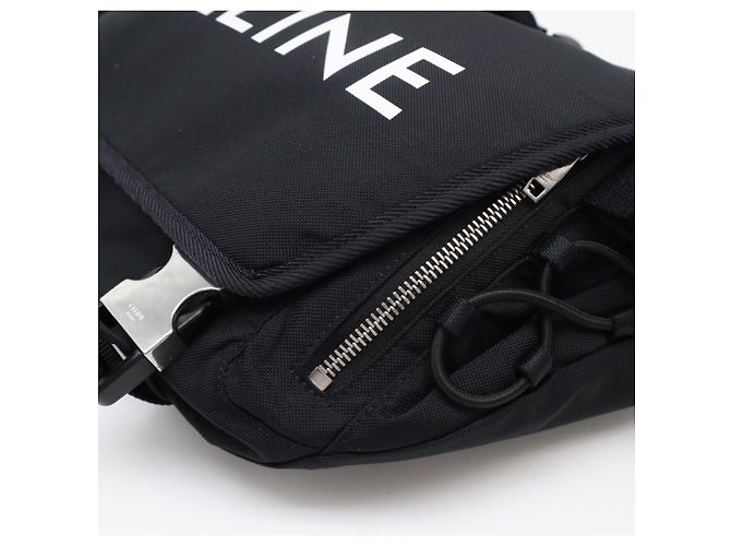 Céline Borsa a Tracolla Celine Nylon Medium Trekking Nero - vista 12