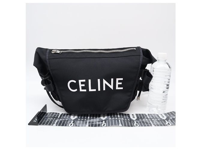 Céline Borsa a Tracolla Celine Nylon Medium Trekking Nero - vista 3