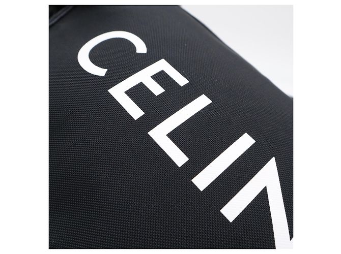 Céline Borsa a Tracolla Celine Nylon Medium Trekking Nero - vista 4