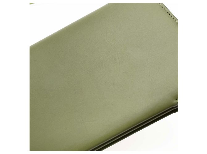 Borsa a spalla e clutch Loewe Goya Accordion D'oro Verde - vista 13