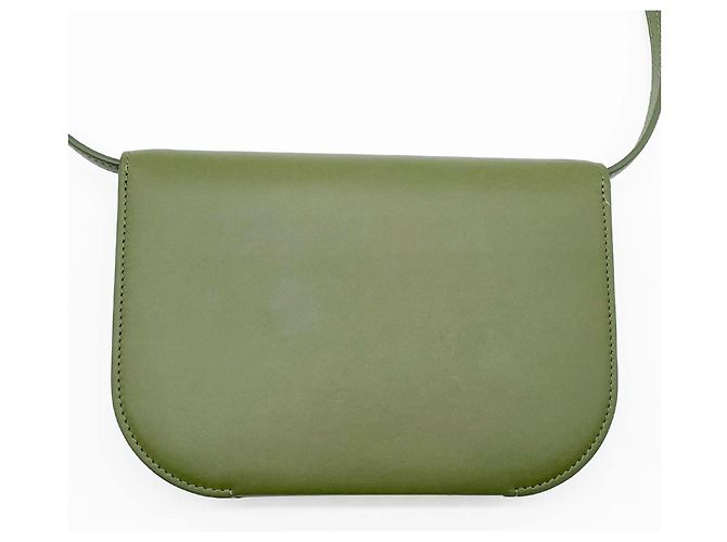 Borsa a spalla e clutch Loewe Goya Accordion D'oro Verde - vista 2