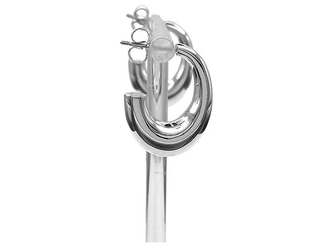 Orecchini a mezzo cerchio in argento Tiffany & Co. - vista 4