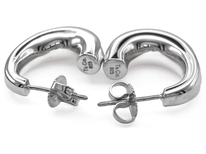 Orecchini a mezzo cerchio in argento Tiffany & Co. - vista 6