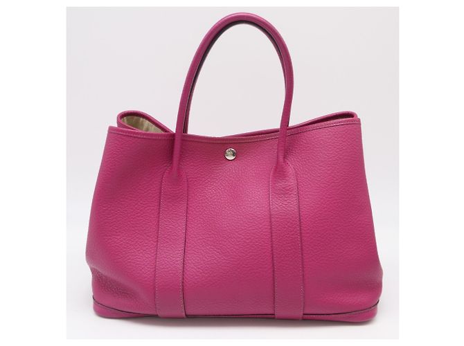 Hermès Borsa Hermes Negonda Garden Party PM Porpora - vista 2