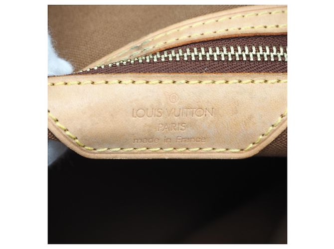 Louis Vuitton Monogram Cabas Mezzo Handtasche Braun Beige - Ansicht 14