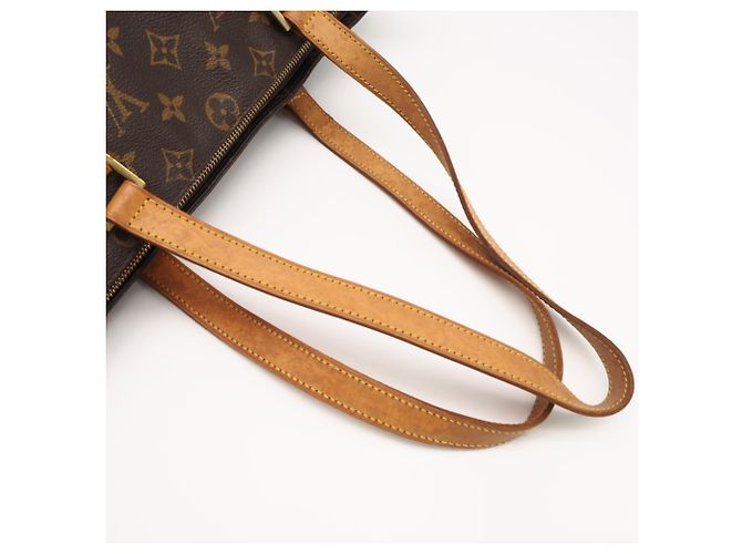Louis Vuitton Monogram Cabas Mezzo Handtasche Braun Beige - Ansicht 5