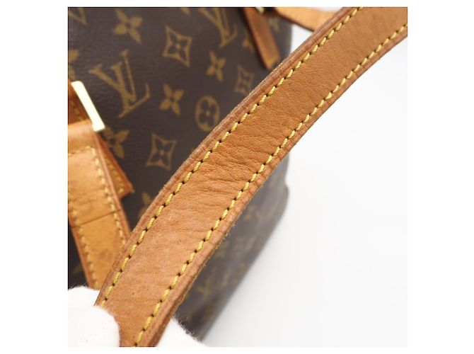 Louis Vuitton Monogram Cabas Mezzo Handtasche Braun Beige - Ansicht 6