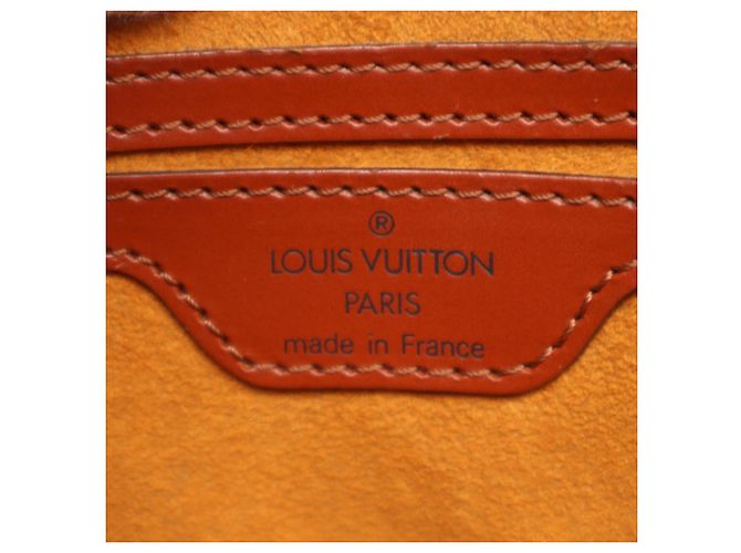 Borsa Louis Vuitton Epi Saint Jacques Marrone - vista 17
