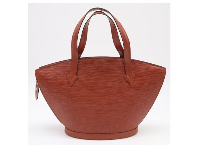 Borsa Louis Vuitton Epi Saint Jacques Marrone - vista 2