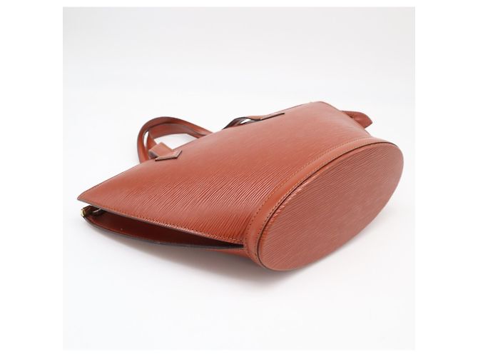Borsa Louis Vuitton Epi Saint Jacques Marrone - vista 5