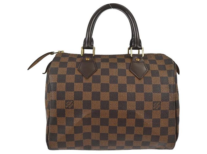 Louis Vuitton Speedy Bandoulière Damier 25 Marrone - vista 2