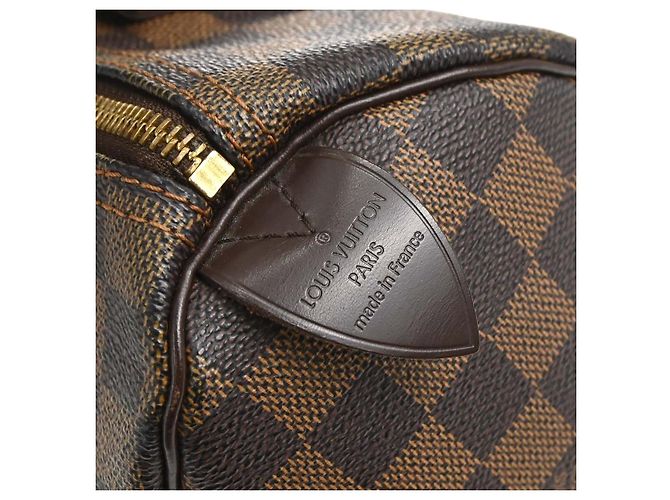 Louis Vuitton Speedy Bandoulière Damier 25 Marrone - vista 4
