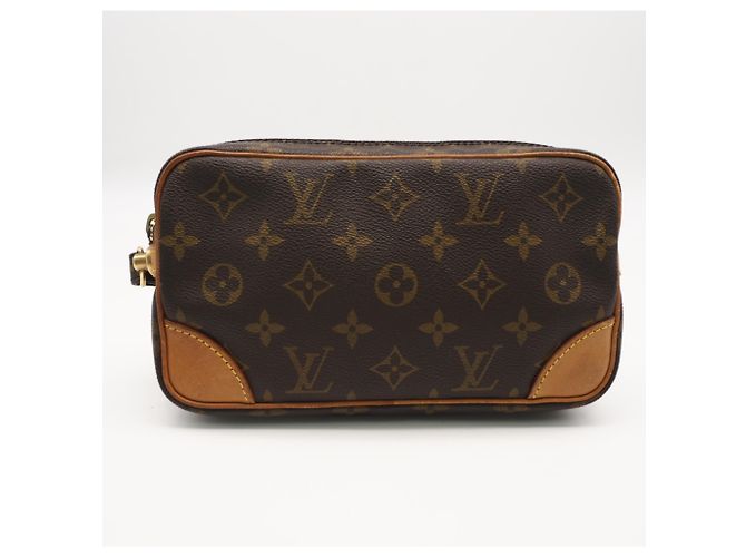 Borsa a pochette Louis Vuitton Monogram Marly Dragonne PM Marrone Beige - vista 2