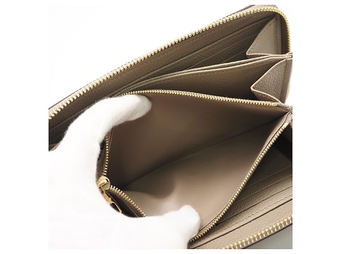 Portefeuille Zippy Louis Vuitton Monogram Empreinte Bicolor Beige Écru - vue 10