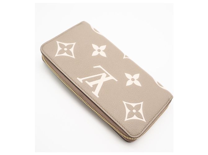 Portefeuille Zippy Louis Vuitton Monogram Empreinte Bicolor Beige Écru - vue 2