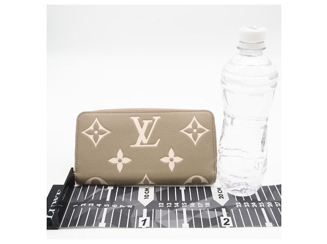 Portefeuille Zippy Louis Vuitton Monogram Empreinte Bicolor Beige Écru - vue 3
