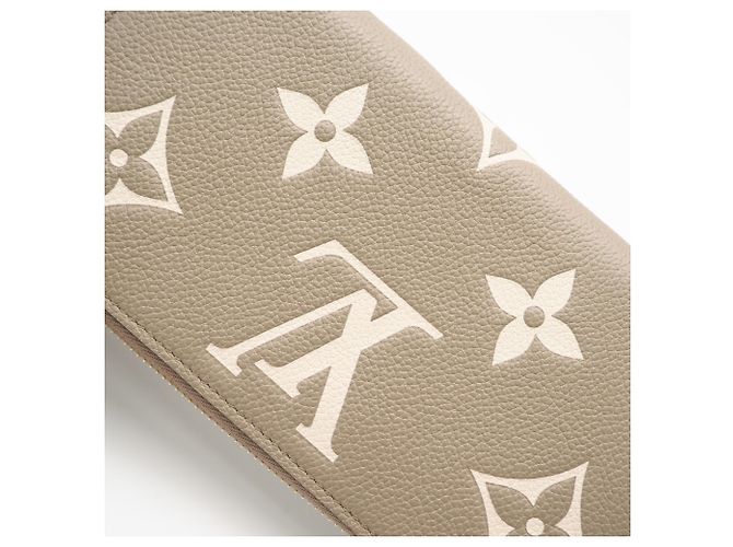 Portefeuille Zippy Louis Vuitton Monogram Empreinte Bicolor Beige Écru - vue 4
