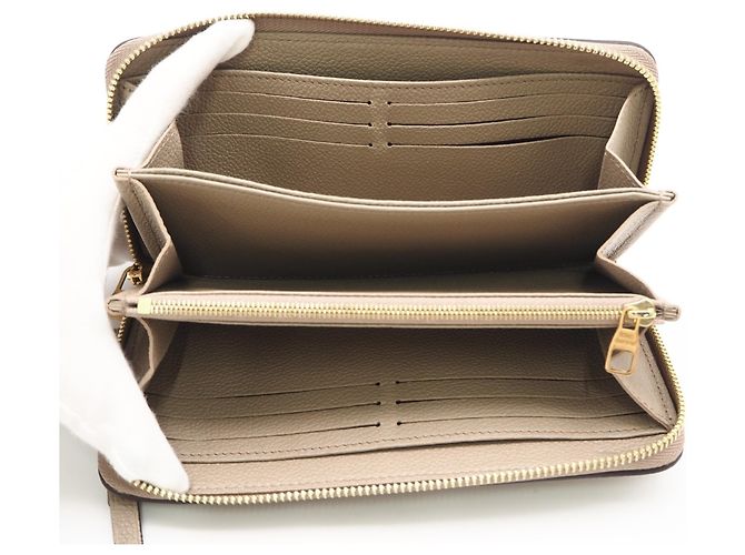 Portefeuille Zippy Louis Vuitton Monogram Empreinte Bicolor Beige Écru - vue 9