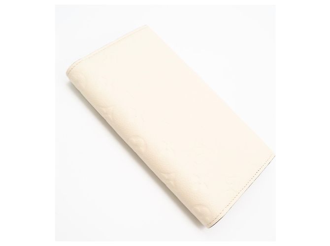 Cartera Larga Sarah Métis en Monogram Empreinte Louis Vuitton - Crema Beige - vista 2