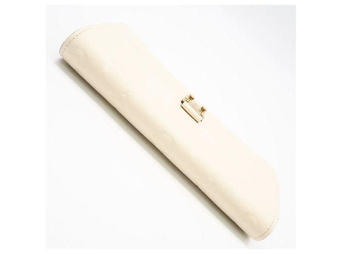 Cartera Larga Sarah Métis en Monogram Empreinte Louis Vuitton - Crema Beige - vista 5