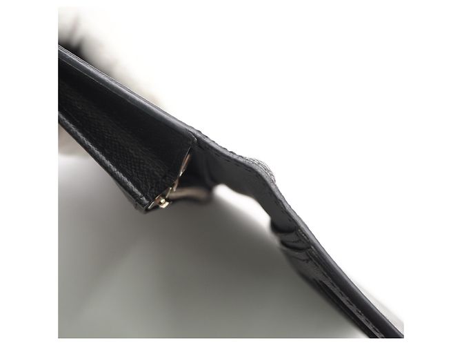 Louis Vuitton Taiga Portefeuille Brazza Long Wallet Nero - vista 12
