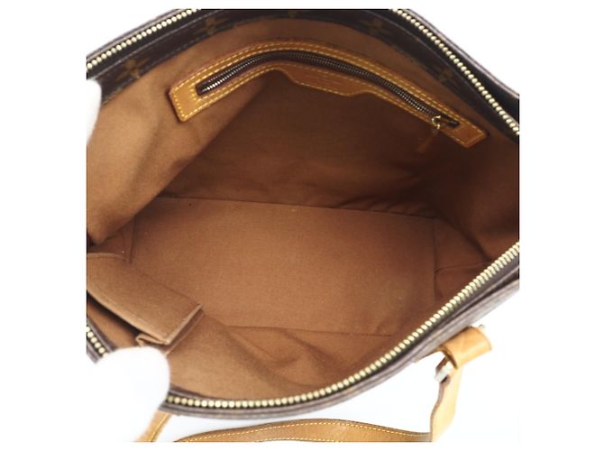 Borsa Louis Vuitton Monogram Cabas Piano Marrone Beige - vista 12