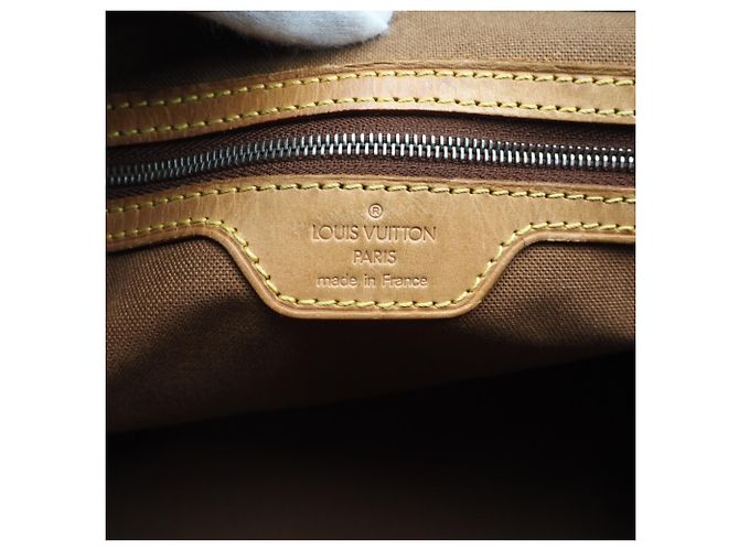 Borsa Louis Vuitton Monogram Cabas Piano Marrone Beige - vista 14
