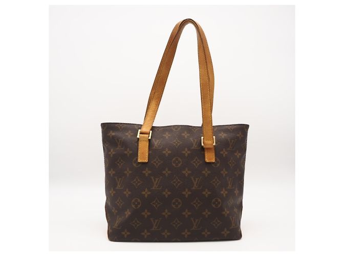 Borsa Louis Vuitton Monogram Cabas Piano Marrone Beige - vista 2