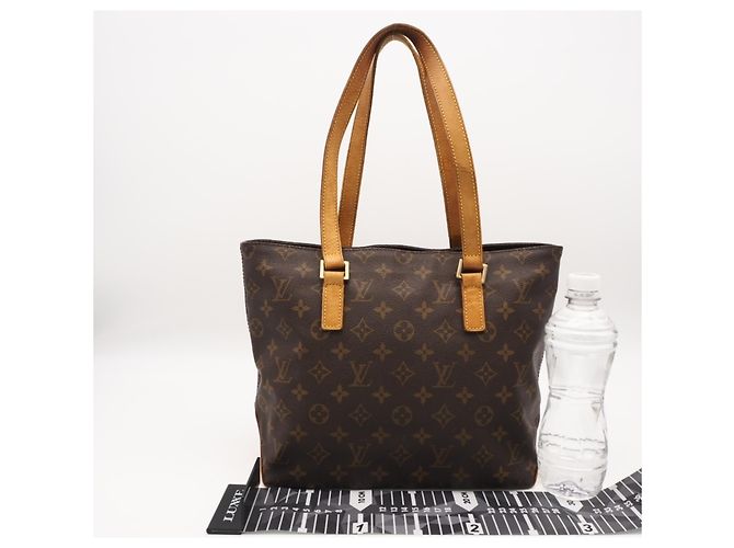 Borsa Louis Vuitton Monogram Cabas Piano Marrone Beige - vista 3