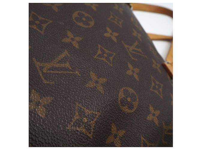 Borsa Louis Vuitton Monogram Cabas Piano Marrone Beige - vista 4