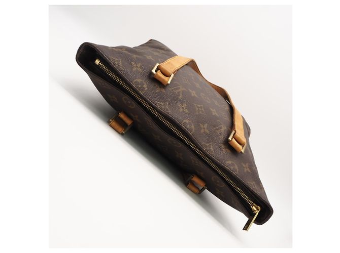 Borsa Louis Vuitton Monogram Cabas Piano Marrone Beige - vista 9